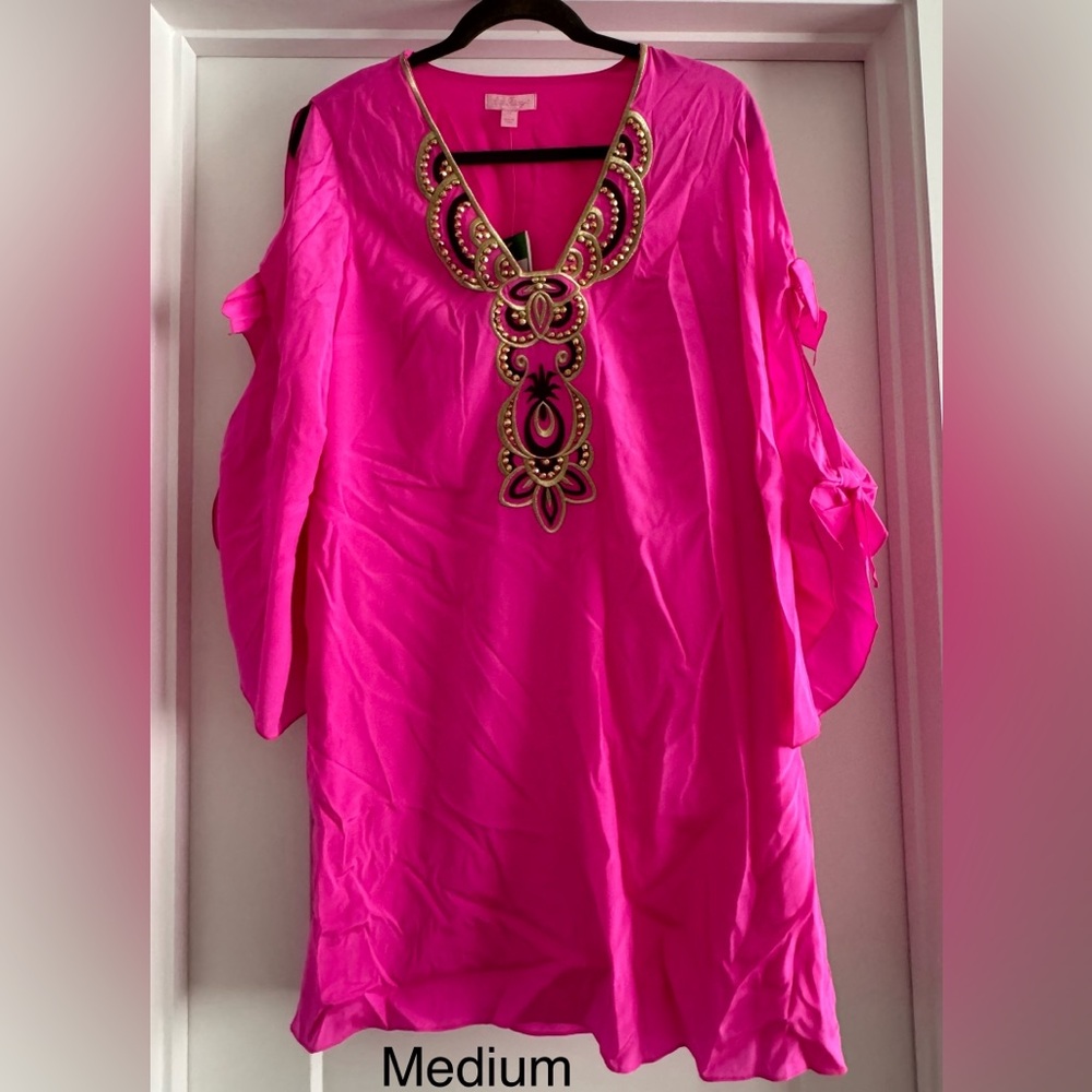 NWT Lilly Pulitzer Pink Silk Dress